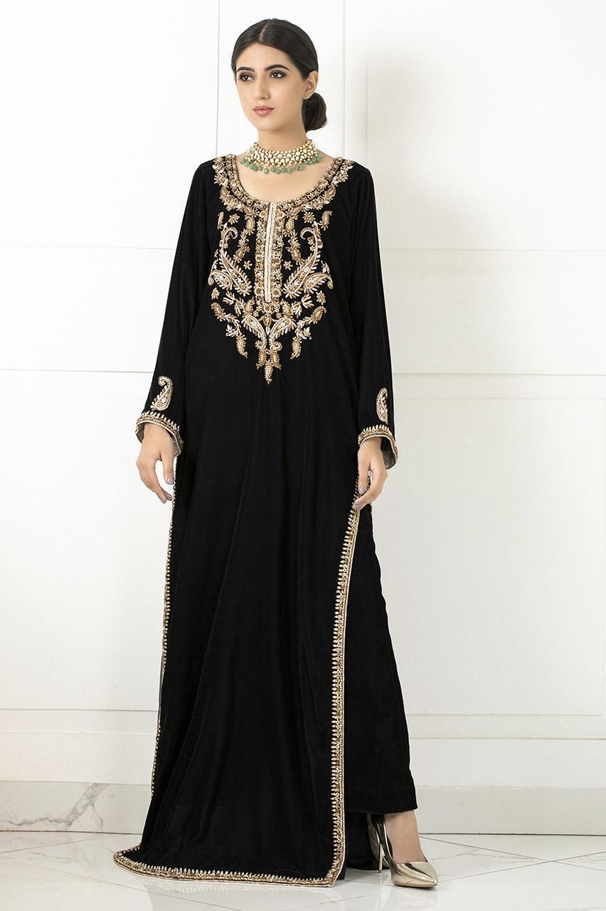 pakistani black dress collection-shk-706
