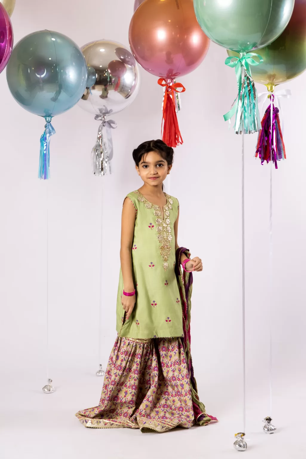 Zayna Block Blush Gharara – Rtd