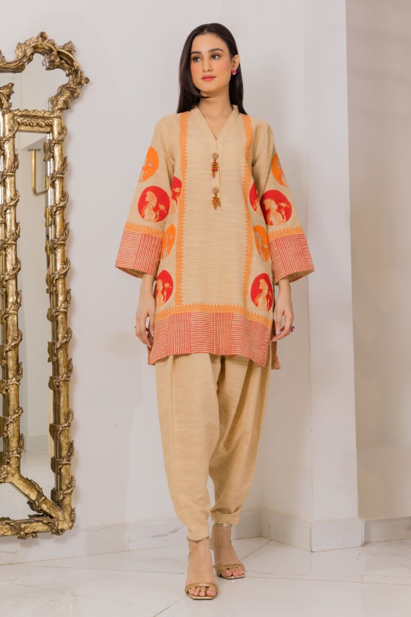Khaddar two piece shirts in pakistan online