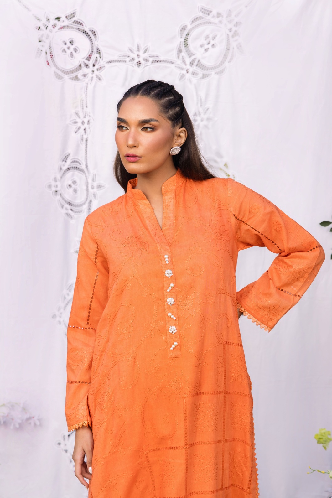 Ladies 2 piece stitched suit online pakistan - SHK-1258