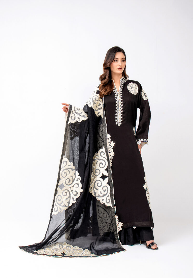 black Pakistani dress