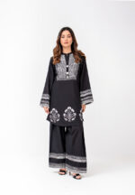 black block printed shirt