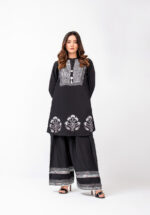 black block printed shirt
