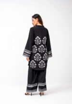 black block printed shirt