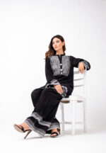black block printed shirt