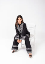 black block printed shirt