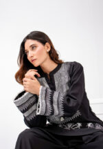 black block printed shirt