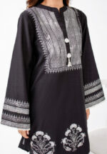 black block printed shirt