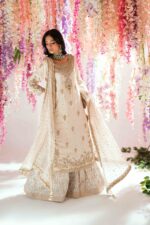 DSC00259 Pakistani designer ivory dress