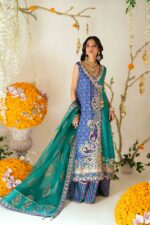 Turquoise Angrakha Set Pakistan