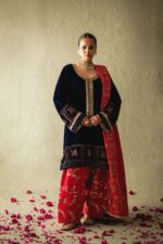 Pakistani Designer Velvet Suit