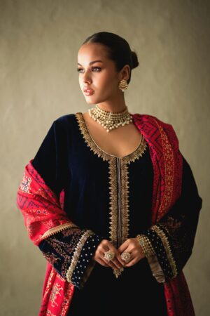 Pakistani Designer Velvet Suit
