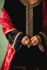 Pakistani Designer Velvet Suit