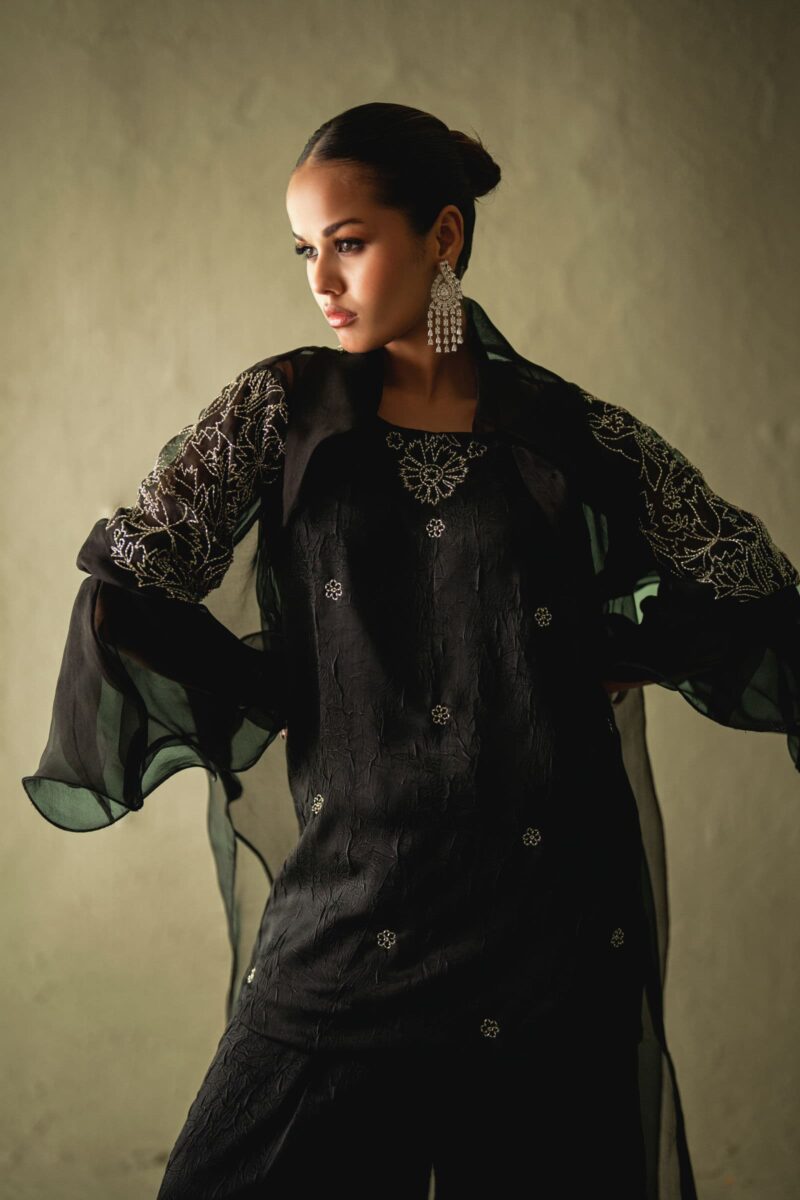 Pakistani Designer Cape Suit