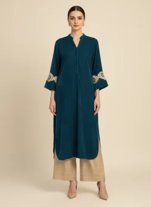 Celene Teal Velvet