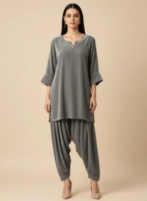 Seraph Grey Velvet Set