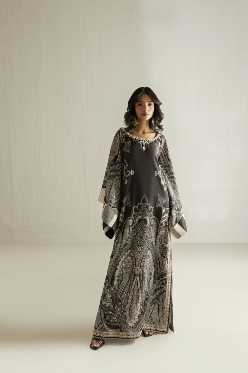 Midnight Mosaic Dress | Black | SHK-1636