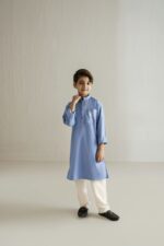 DSC05736 copy chambray blue kids kurta set