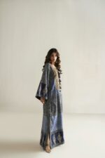 navy blue ajrak blue kaftan