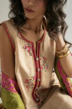 DSC06020 copy beige green kurta set