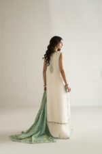 white ferozi dhaka pants set