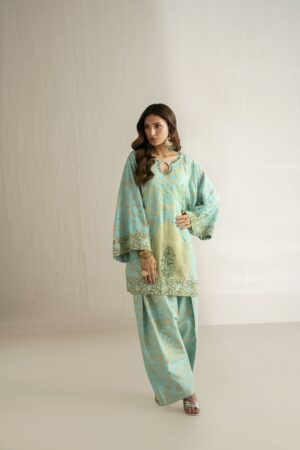 sea green ferozi co-ord set