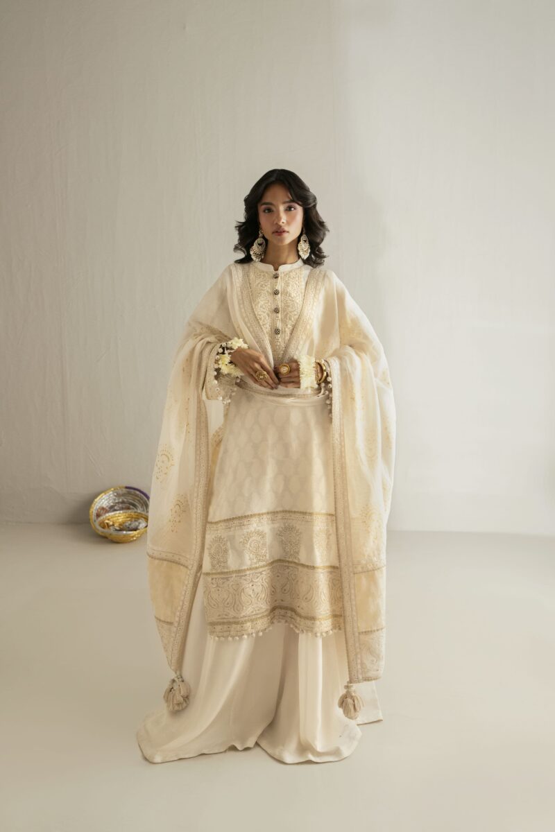 off-white white kurta set