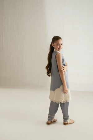 light blue kids suit