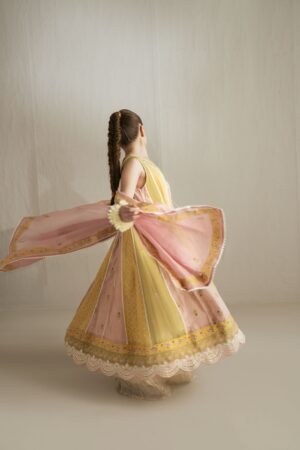 yellow kids anarkali