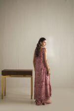 tea pink off-white kurta set