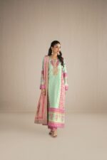 DSC08649 copy mint green fuchsia kurta set