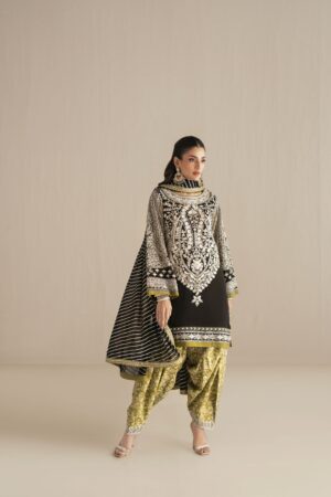 black green kurta set
