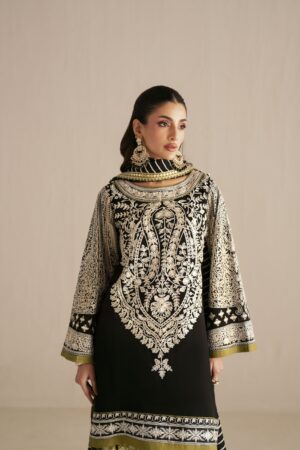 black green kurta set