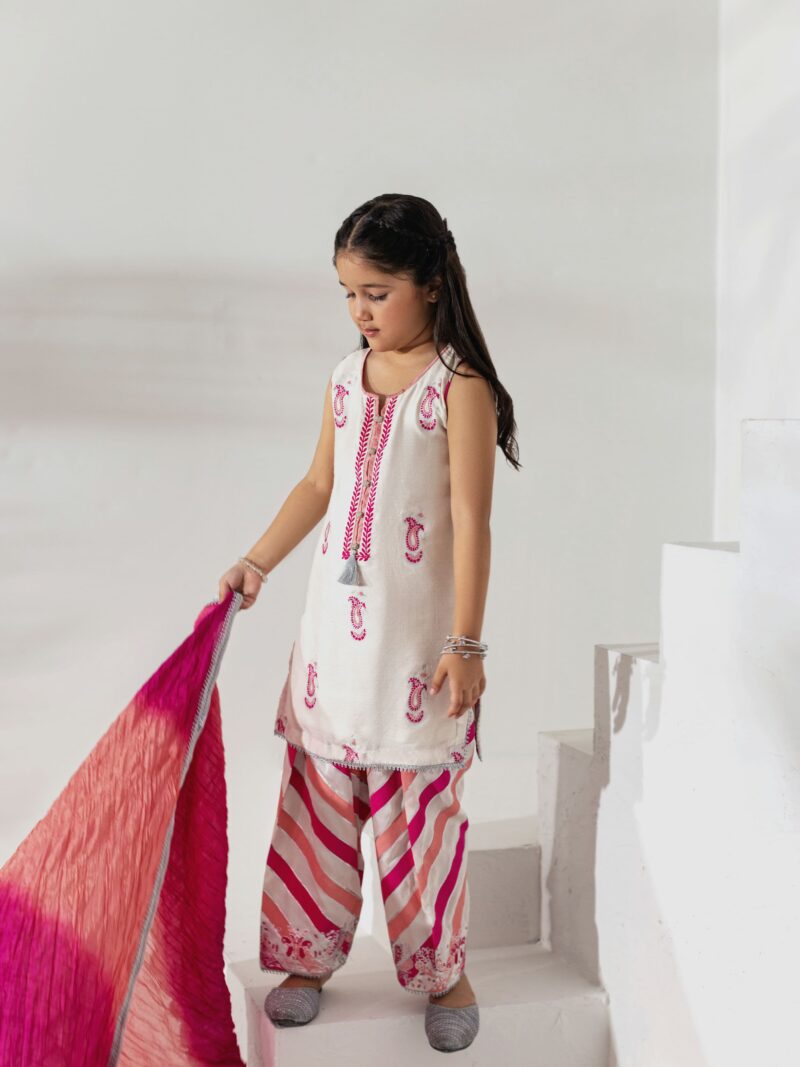Beige Silk Kurta Set