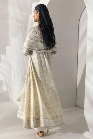 Block Printed Lawn Anarkali