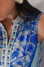 SHK-1676 (4) Printed Chiffon Kaftan