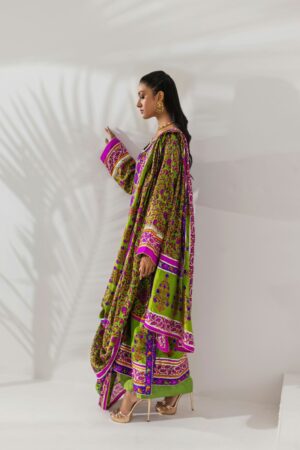 Silk Block Print Kaftan